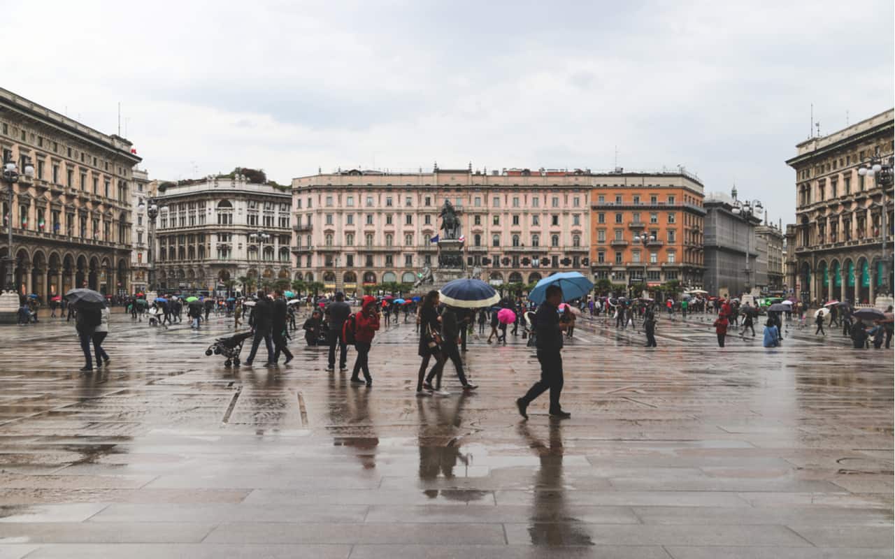 milano pertubazione pioggia - METEO: finalmente un treno di perturbazioni, assenti in settembre in LOMBARDIA