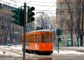 Milano con la neve. Un evento meteo sempre più raro.