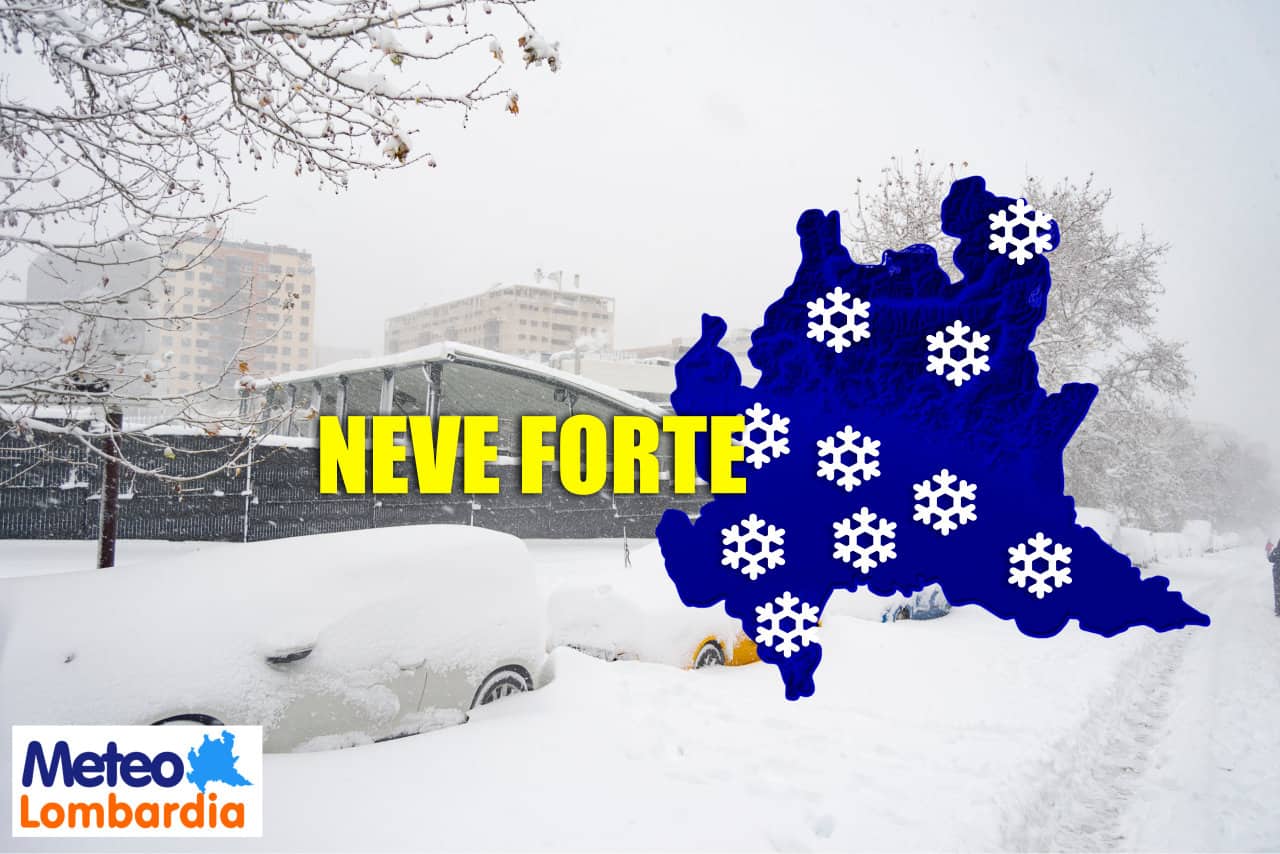 meteo con neve forte in lombardia - Meteo LOMBARDIA: bufera di neve imminente. Poi, nebbia che gela, e più avanti freddo dalla Russia