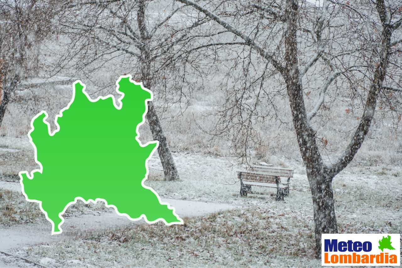 meteo lombardia neve 1 - Meteo LOMBARDIA, è iniziata una nevicata. Durata, quantità della neve prevista