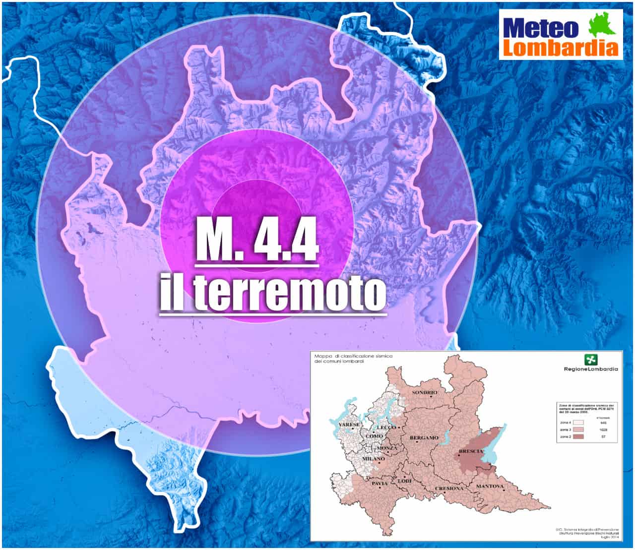 terremoto lombardia - La Lombardia si riscopre vulnerabile ai terremoti. Sabato 18 dicembre, terremoto 4.4 di magnitudo, ma in passato fu più forte