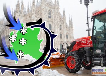 meteo lombardia evoluzione 350x250 - Meteo LOMBARDIA: il ritorno della Neve, dati, previsioni. Anomalie acute