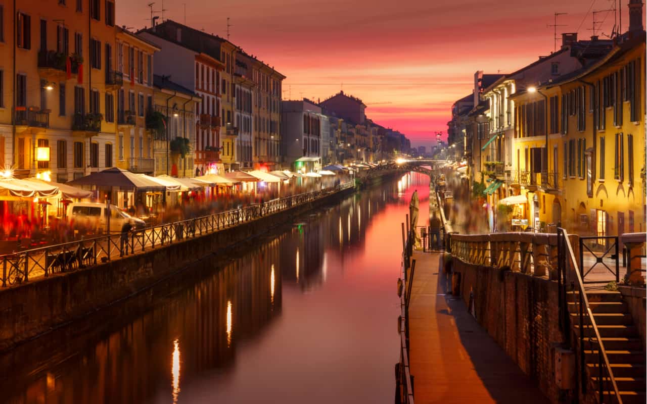 tramonto milano 1 - METEO: giorni VENTOSI in Lombardia. I motivi