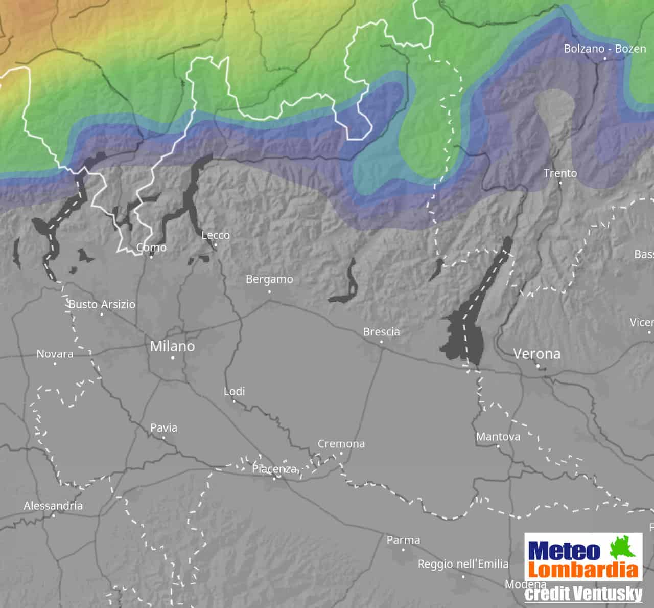 meteo lombardia precipitazioni - LOMBARDIA, allerta meteo della Protezione Civile