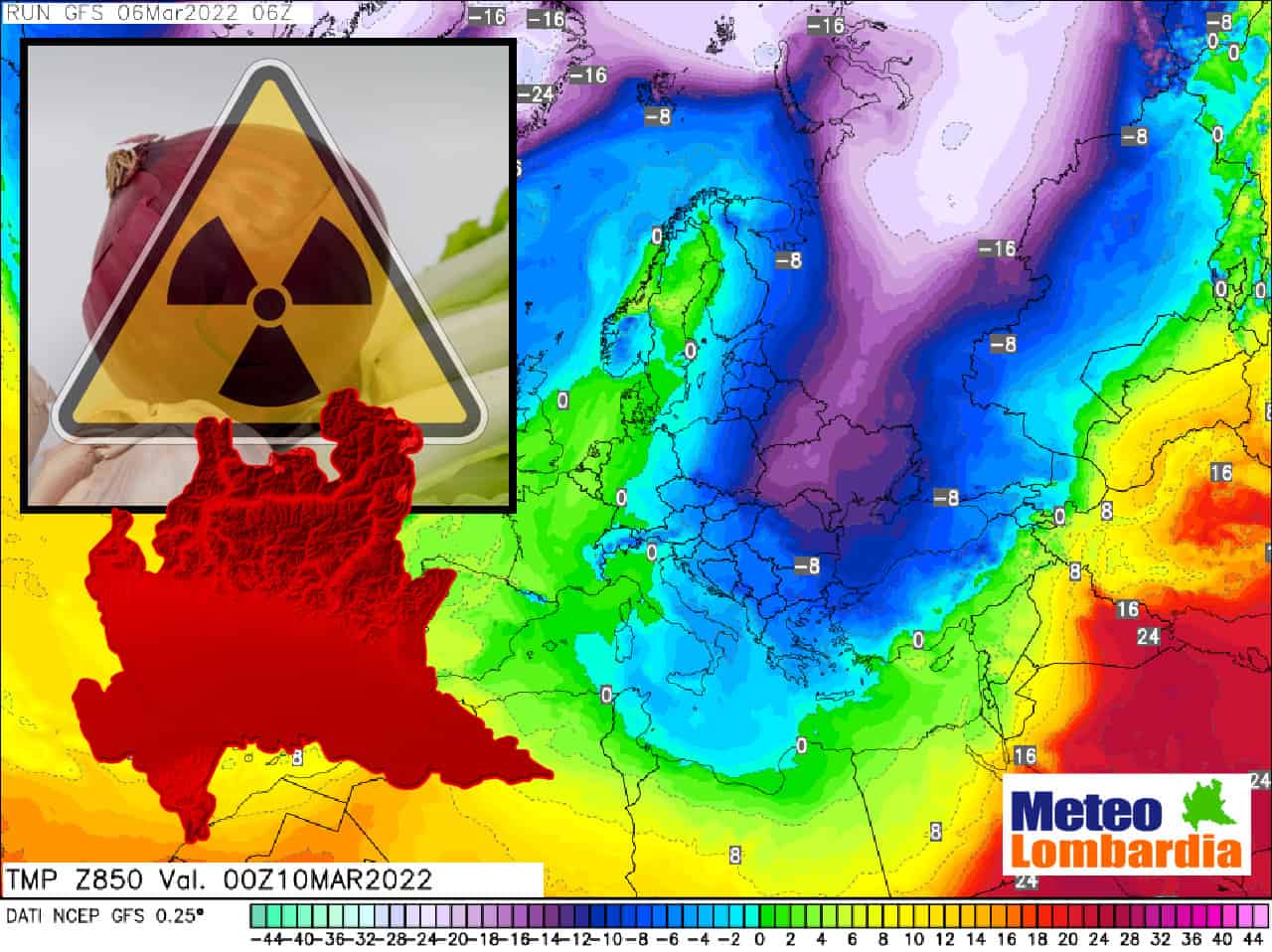meteo lombardia evoluzione e radiazioni - METEO Lombardia: vento dalla Russia. RADIOATTIVITA’ dell’Ucraina? Come siamo messi