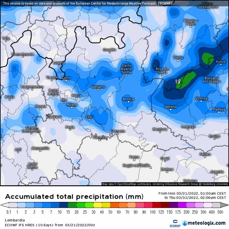 xx model en 343 0 modez 2022032100 240 1173 157 - Meteo Lombardia: ecco quando potrebbero tornare le PIOGGE