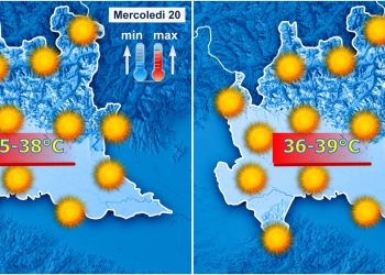 meteo lombardia del 19 07 350x250 - Meteo Lombardia: caldo INTENSO, c'è una DATA dove ritornano temporali e FRESCO